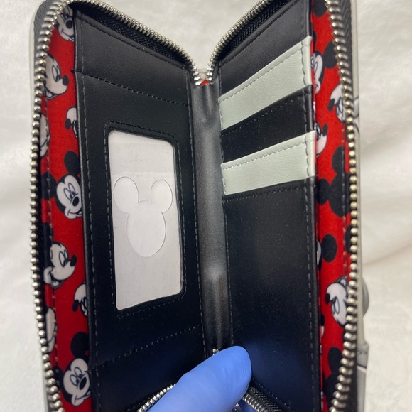 Disney Loungefly Mickey Train Conductor zip around wallet - Picture 5 of 6